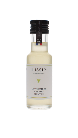 Lissip - Sirop concombre-citron-menthe