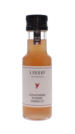 Lissip - Sirop gingembre-pomme-hibiscus