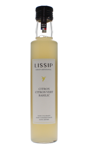 Lissip - Sirop citron-citron vert-basilic