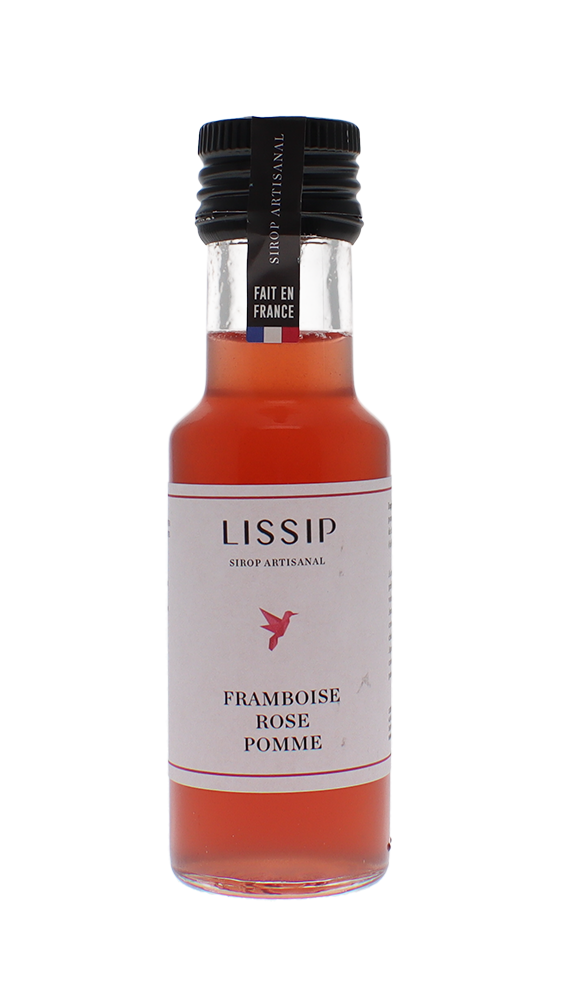 Lissip - Sirop framboise-rose-pomme