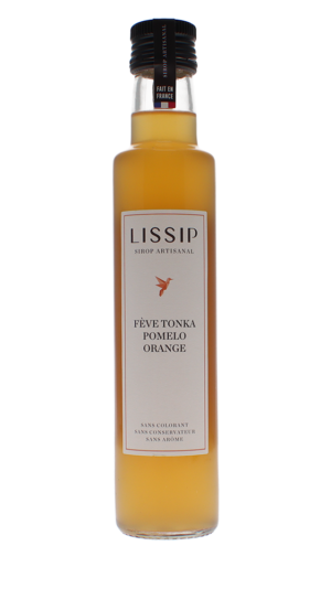 Lissip - Sirop fève tonka-pomelo-orange