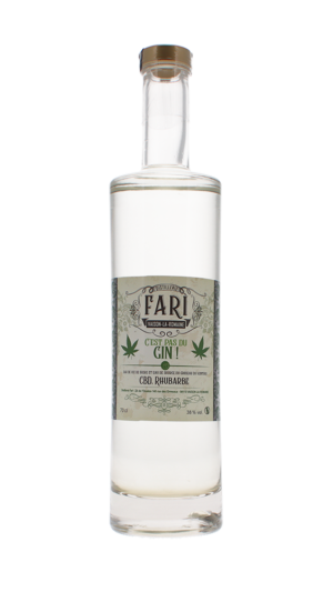 C'est pas du gin CBD rhubarbe - Distillerie Fari