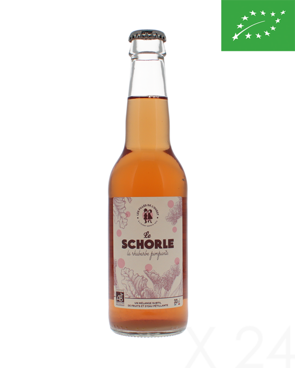 Les filles de l'ouest - Schorle rhubarbe pimpante Bio x24