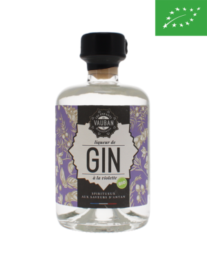 Liqueur de Gin à la violette Bio - Les enfants de Vauban