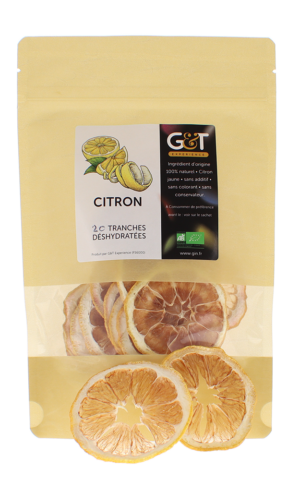 Citrons jaunes déshydratés