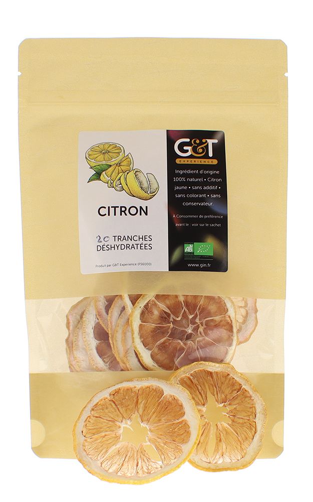 Citrons jaunes déshydratés