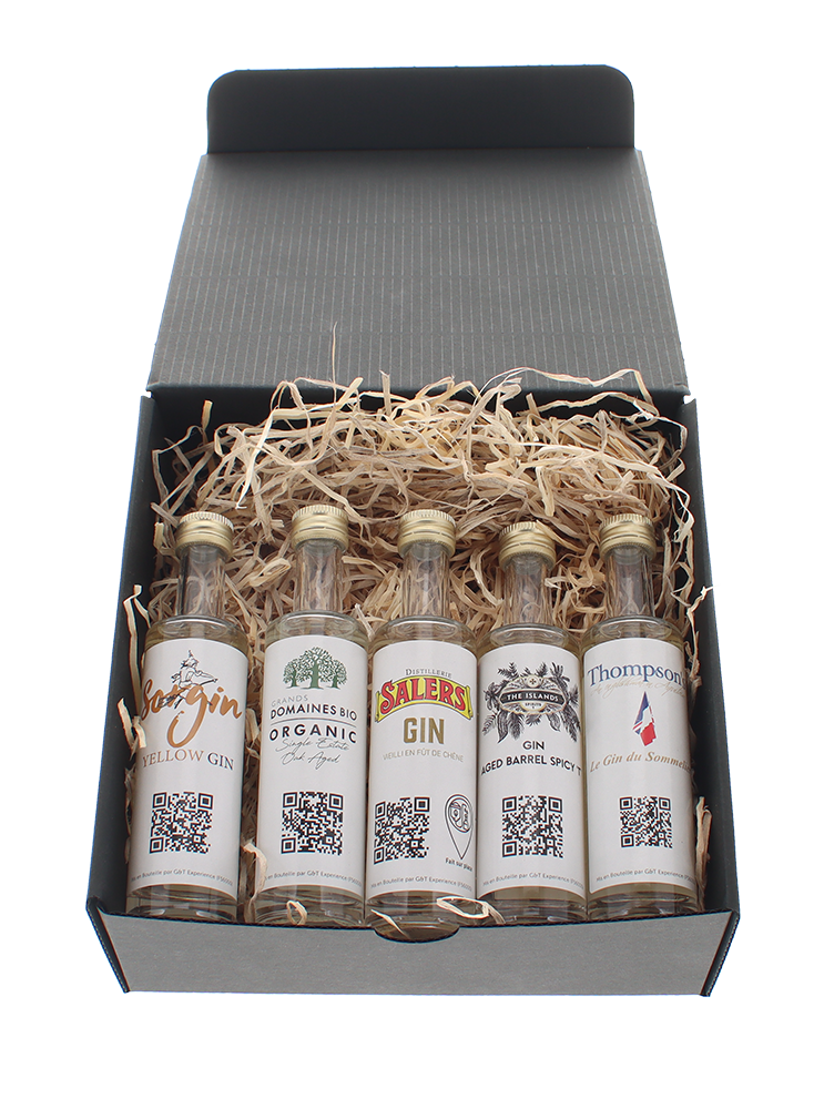 Coffret découverte Calvados, Whisky, Gin et Rhum de la Spiriterie 4x20cl