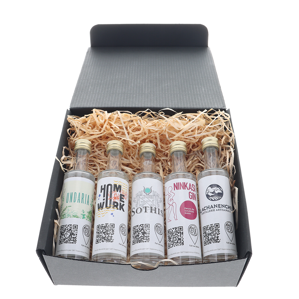 Coffret Découverte Gin Les régionaux : Auvergne-Rhône-Alpes