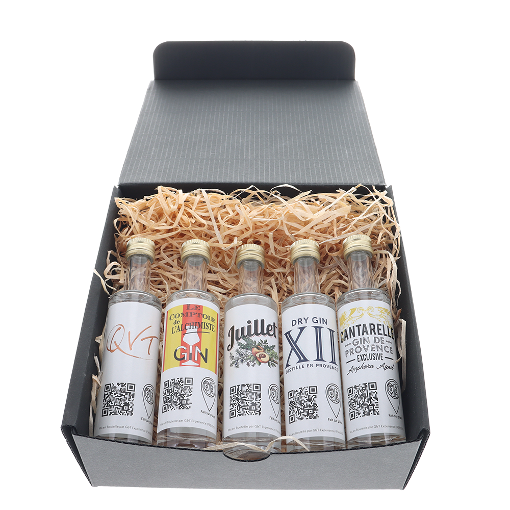 Coffret Découverte Gin Les régionaux : Provence-Alpes-Côte d'Azur