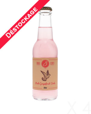 3 cents - Pink grapefruit soda x4
