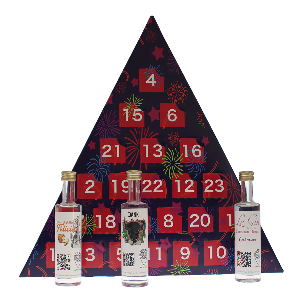 Calendrier de l'Avent Gin français 2025 / Coffret découverte Calendrier de l'Avent Gin français 2025 / Coffret découverte